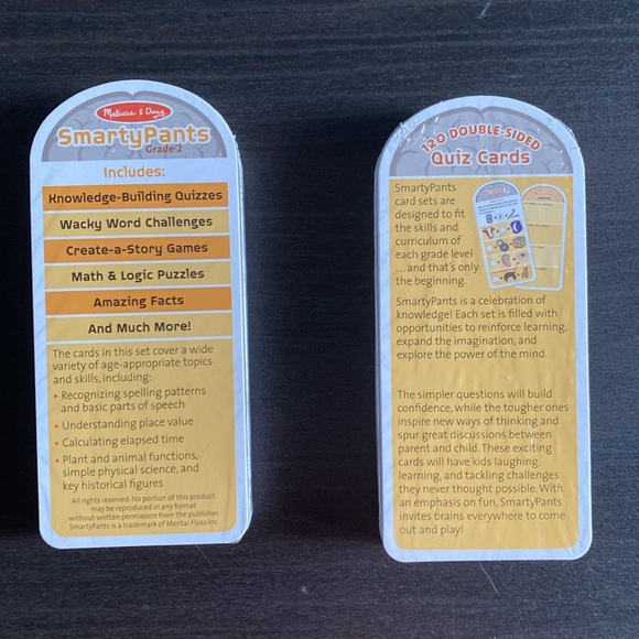 Melissa & Doug Smarty Pants Gr.2 Quiz Cards - Picture 5 of 5